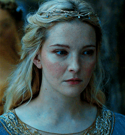 Woman in Blue Dress and Tiara