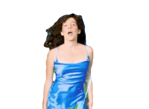 Woman in Blue Dress Holding Purple Flower