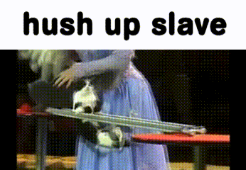 Woman in Blue Dress Hugging Dog Hush Up Slave