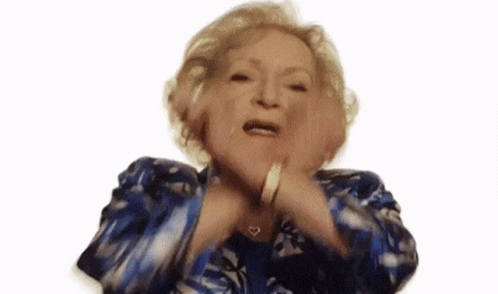 Woman in Blue Dress Making Funny Face