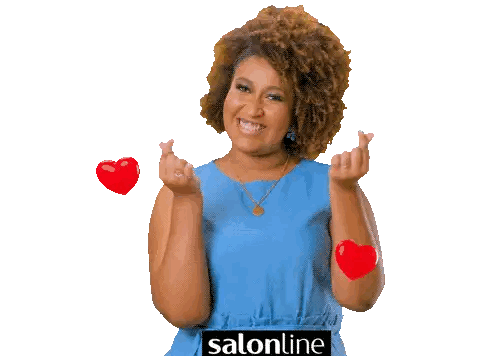Woman in Blue Dress Making Heart