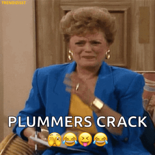 Woman in Blue Jacket Crying Plummer's Crack