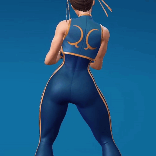 Woman in Blue Jumpsuit With Letter Q on Back