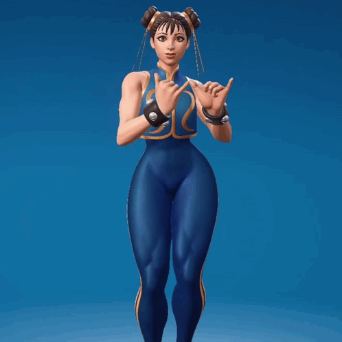 Woman in Blue Jumpsuit With Letter S