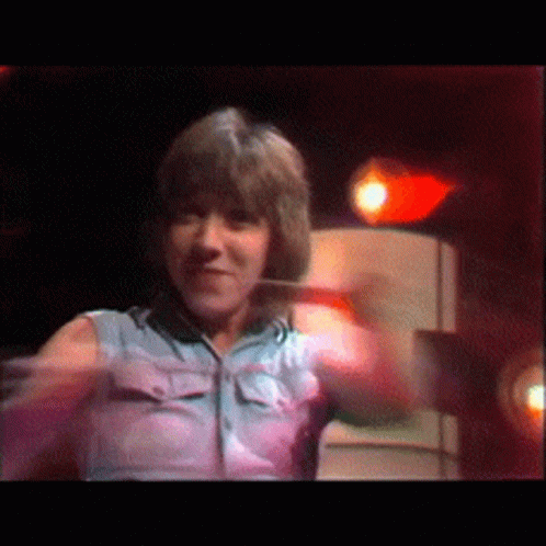 Woman In Blue Shirt Dancing GIF