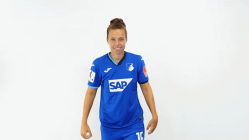 Woman In Blue Shirt With Sap GIF