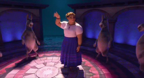 Woman in Blue Skirt Dancing in Circle