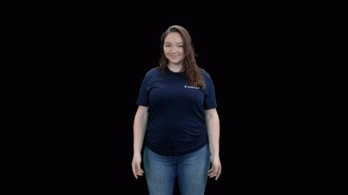 Woman In Blue T-Shirt Saying Freedom GIF