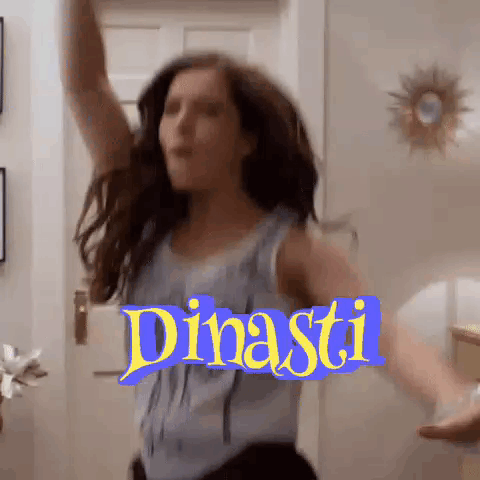 Woman In Blue Tank Top Dancing GIF