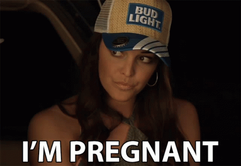 Woman in Bud Light Hat Says She Is Pregnant