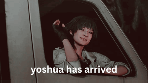 Woman in Car Joshua Has Arrived