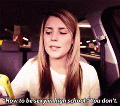 Woman In Car Saying How To Be Sexy GIF
