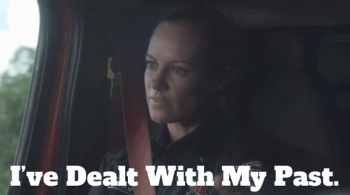 Woman In Car Saying I've Dealt With My Past GIF