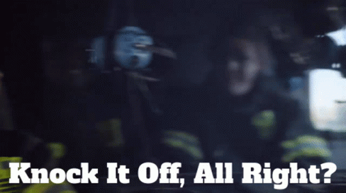 Woman In Car Saying Knock It Off All Right GIF