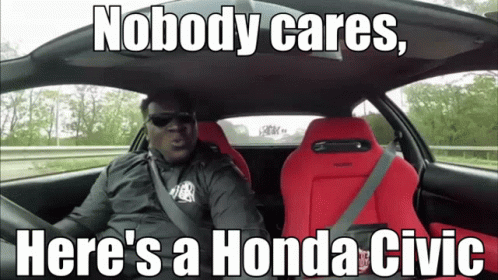 Woman In Car When Beat Drops Honda Civic GIF