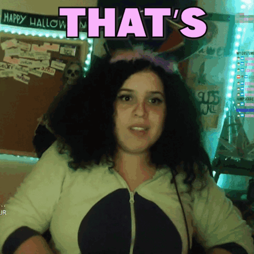 Woman In Cat Costume Saying That's In Pink GIF