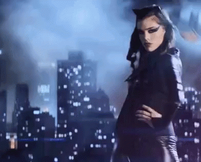 Woman In Cat Woman Costume GIF
