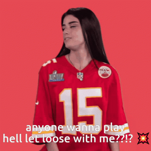 Woman In Chiefs Jersey Number 15 GIF