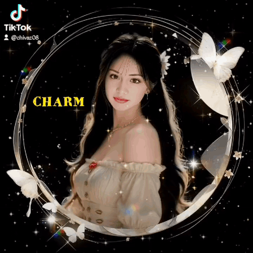 Woman in Circle With Name Charm
