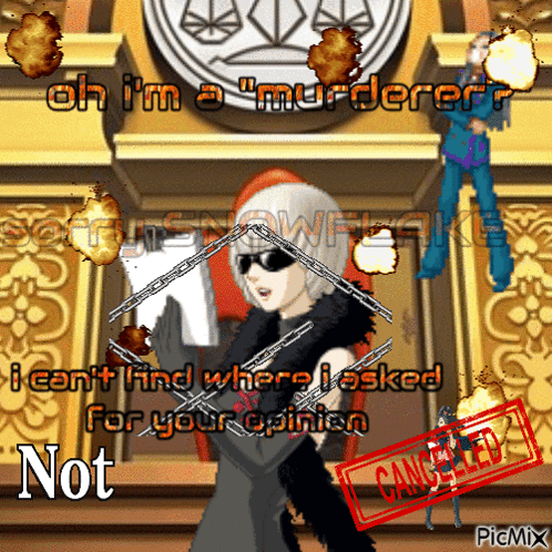 Woman In Courtroom Saying Oh I'm A Murderer GIF