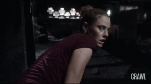 Woman in Dark Room Crawl