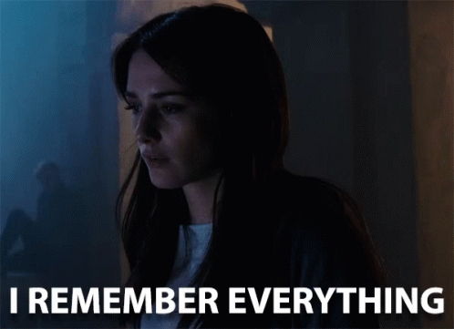 Woman in Dark Room I Remember Everything