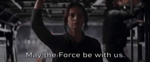 Woman in Dark Room May the Force Be With Us