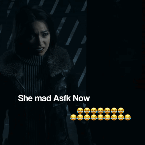 Woman In Dark Room She Mad Asfk Now GIF