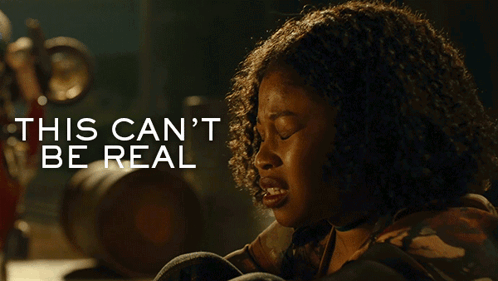 Woman In Dark Room This Cant Be Real GIF