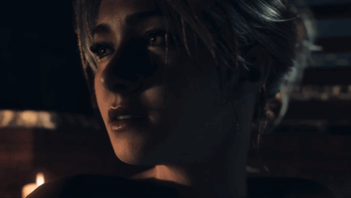 Woman In Dark Room With Candle GIF