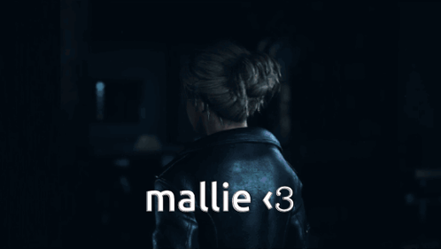 Woman In Dark Room With Mallie < 3 GIF