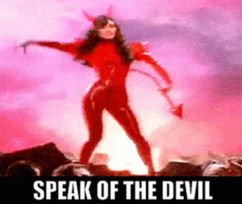 Woman in Devil Costume Speak of the Devil