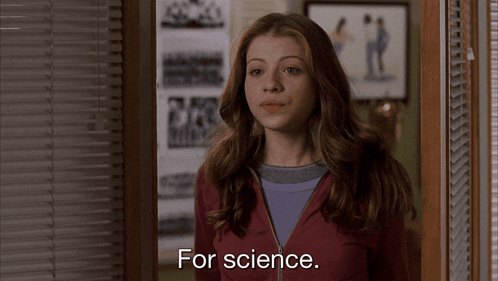 Woman In Doorway For Science GIF