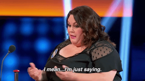 Woman In Family Feud Just Saying GIF