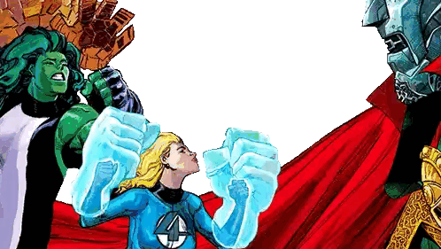 Woman in Fantastic Four Costume