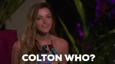 Woman in Floral Dress Asking Colton Who