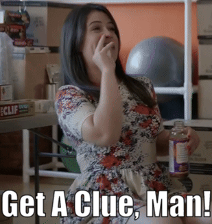 Woman In Floral Dress Holding Water Bottle Get A Clue Man