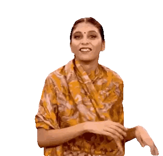 Woman in Floral Shirt Smiling