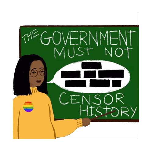 Woman in Front of Blackboard