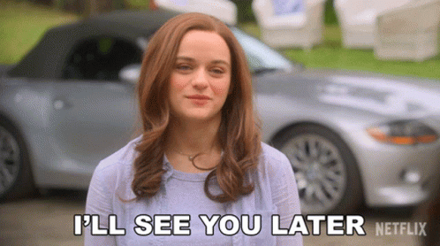 Woman In Front Of Car Saying See You Later GIF