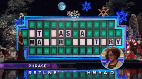 Woman in Front of Wheel of Fortune RSTLNE HMYAD