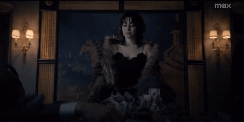 Woman In Fur Coat Holding Money Saying Go Ahead GIF