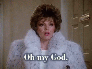 Woman In Fur Coat Saying Oh My God GIF