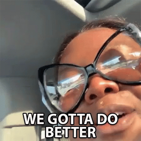 Woman In Glasses Car We Gotta Do Better GIF