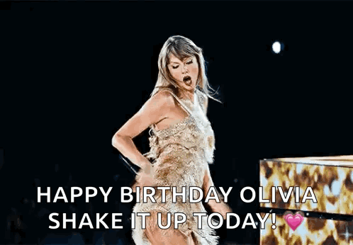 Woman In Gold Dress Dancing With Microphone GIF