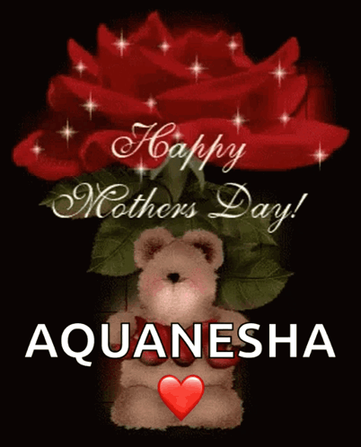 Woman In Gold Dress Saying Happy Mother's Day GIF