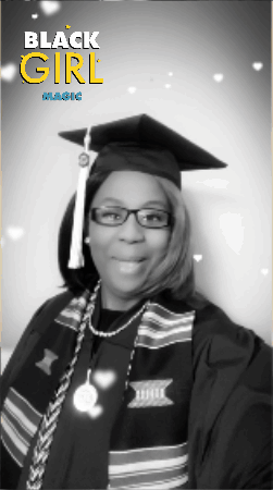 Woman In Graduation Cap And Gown Black Girl Magic GIF