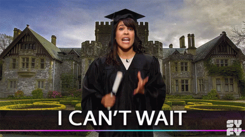 Woman In Graduation Cap And Gown GIF