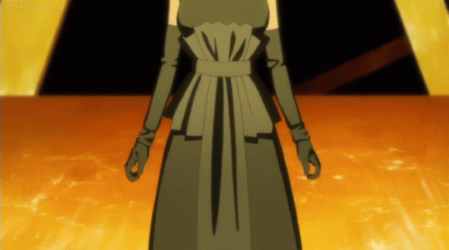 Woman in Green Dress and Black Gloves