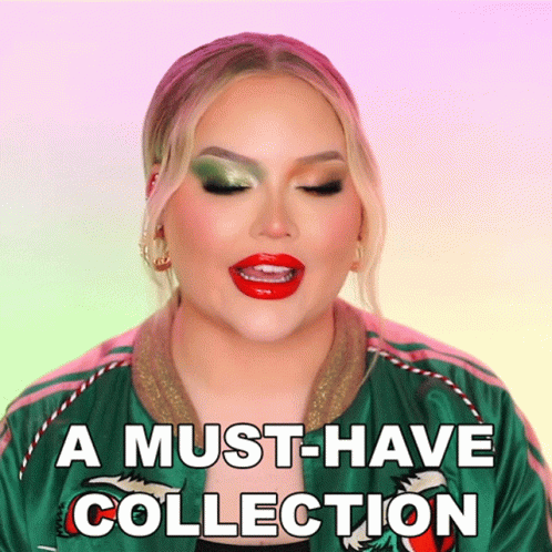 Woman in Green Jacket Saying Must Have Collection